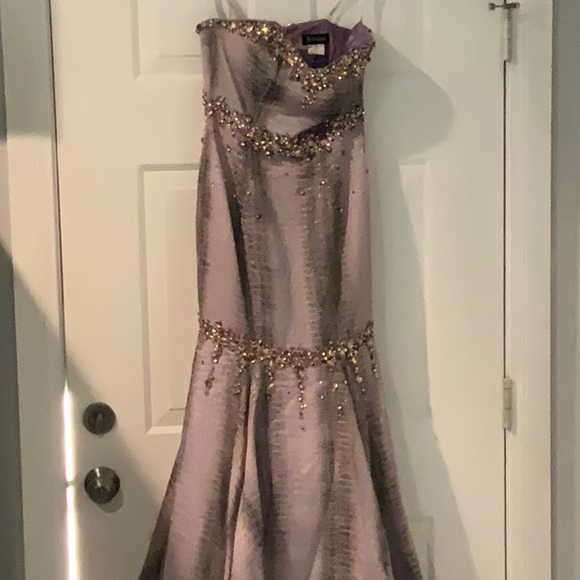 Jovani strapless dress sz 8 - Picture 9 of 15